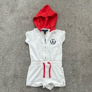 Ralph Lauren Spa Hooded Romper 2T